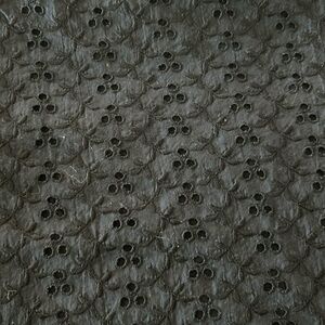 Black eyelet fabric